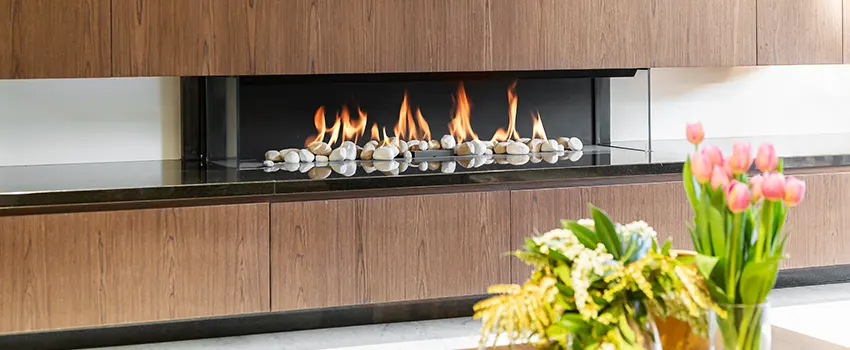 Double-height Fireplace Design Refurbishment in Urbandale, Iowa