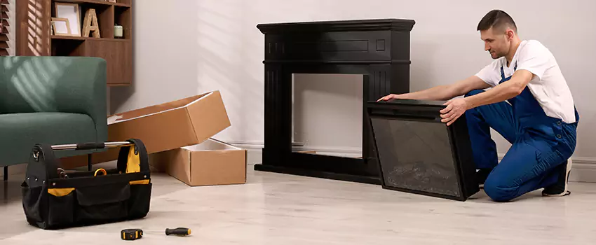 Old Rusted Metal Fireplace Repair And Replacement in Urbandale, IA