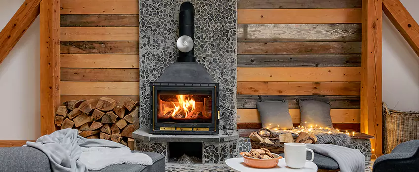 Thelin Hearth Products Direct Vent Gas Stove Fireplace Inspection in Urbandale, Iowa